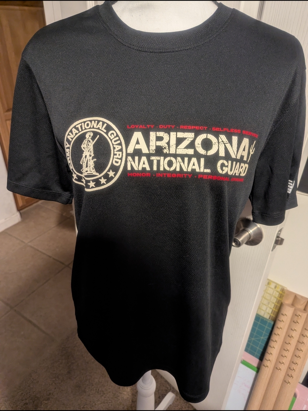 New Balance Black Arizona National Guard Graphic Tee